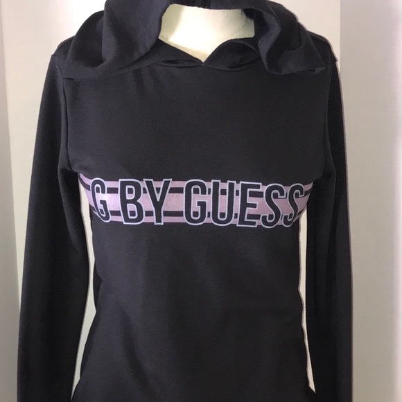 G by Guess Black lightweight hoodie pullover. - Picture 2 of 8